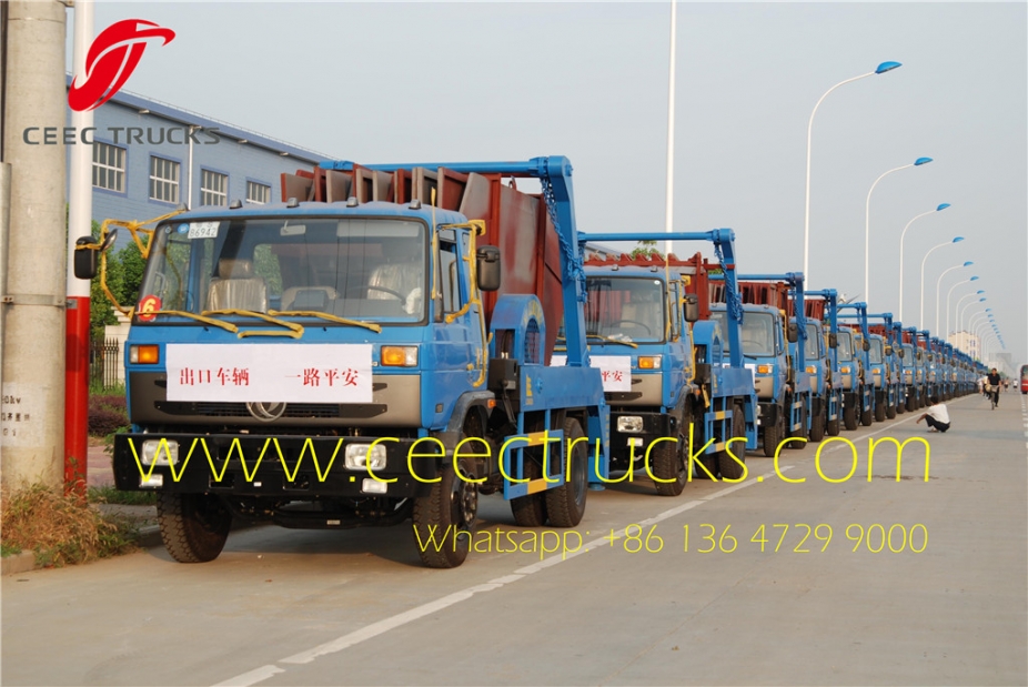 best dongfeng 10 CBM skip loader truck