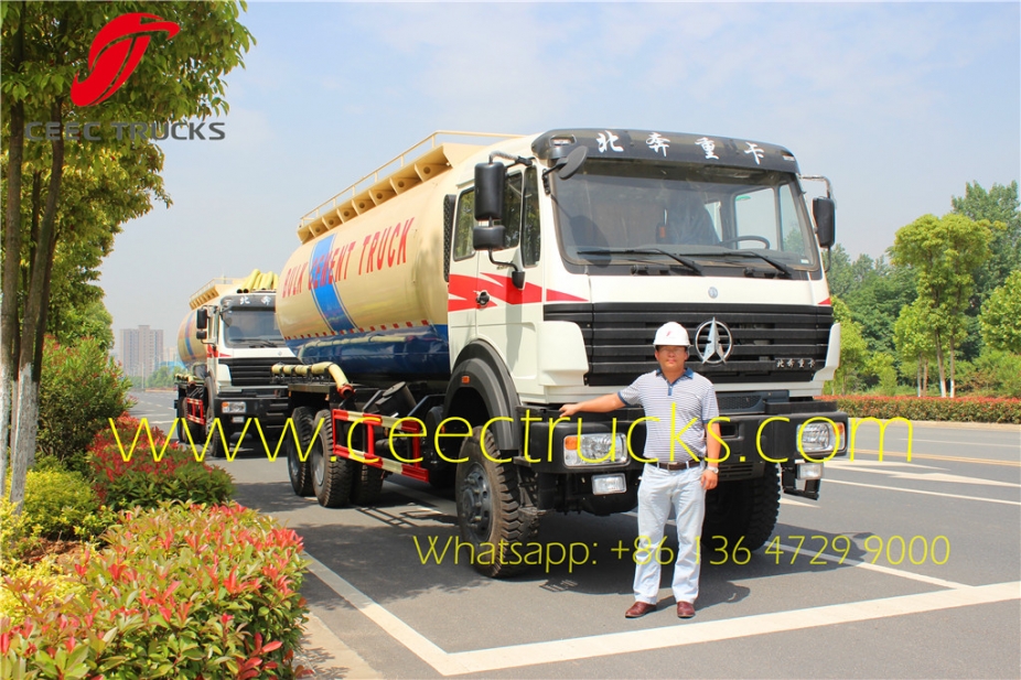 beiben military 10 wheeler bulk cement truck sale