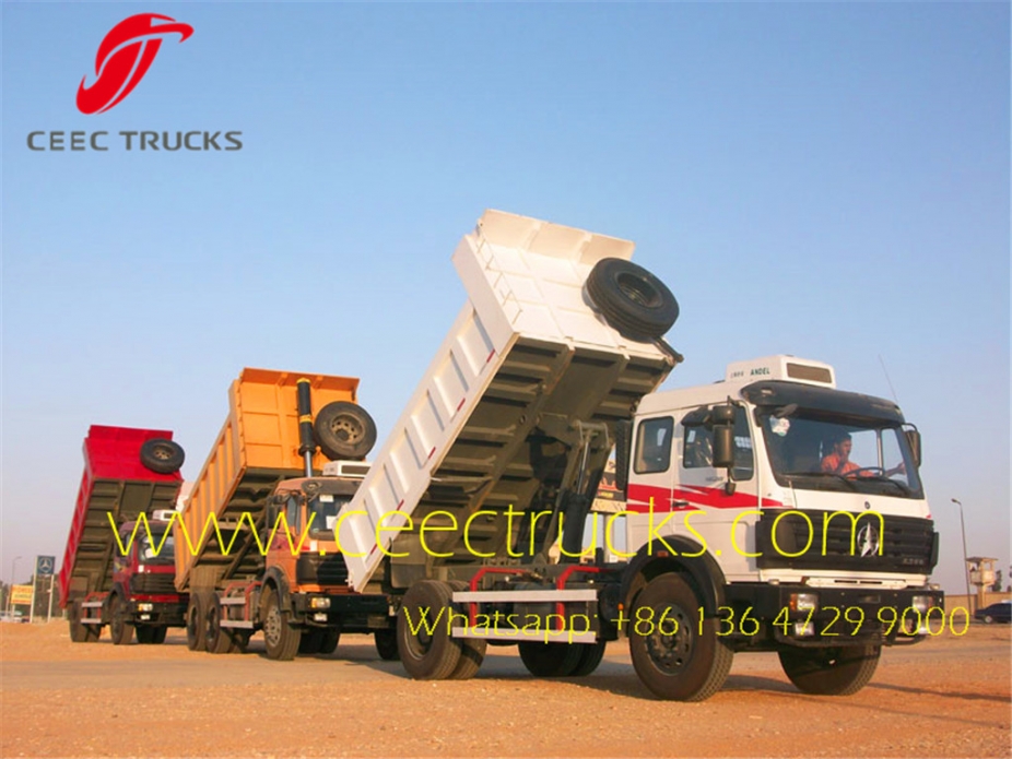 Beiben dump truck 1628K north benz tipper truck Africa