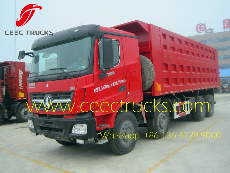 Beiben 380hp 8x4 50ton dump truck export Africa countries