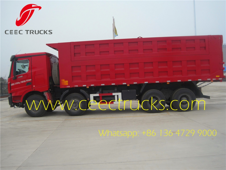 Beiben 380hp 8x4 50ton dump truck export Africa countries