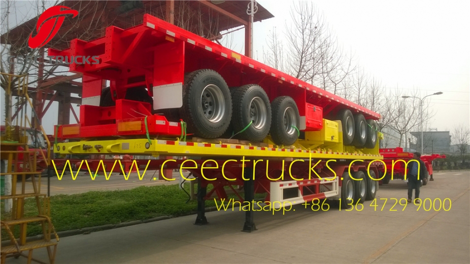 70T Bogie suspension trailer hot sale in Africa countries