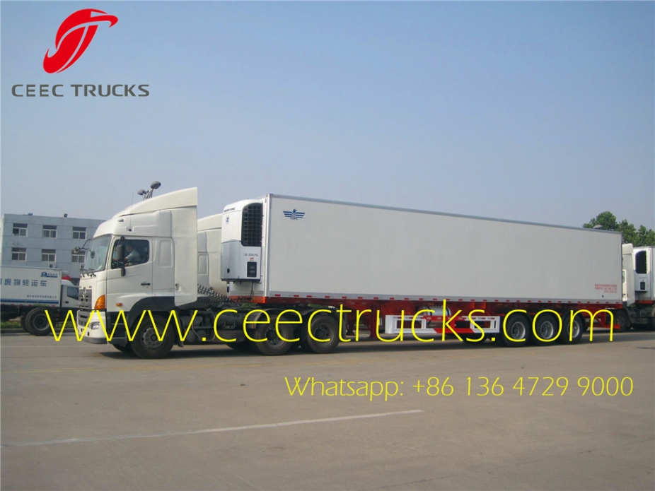 Phillippine 60 CBM refrigerated semitrailer supply