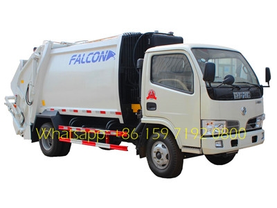 Dongfeng 4000 ltrs trash compactor trucks export Ecuador