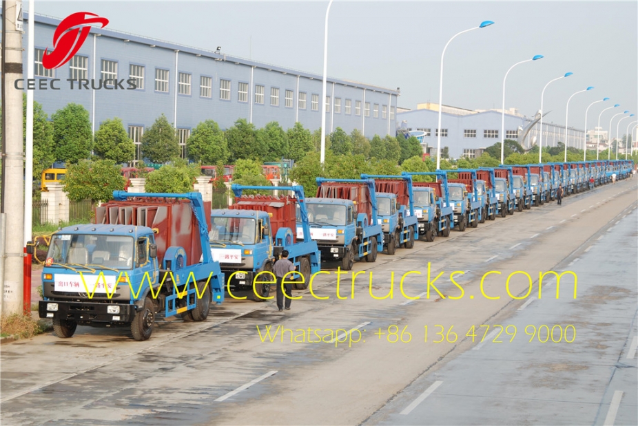 10 cbm Skip Bin Truck RHD Truck Skip Bin Loader supplier