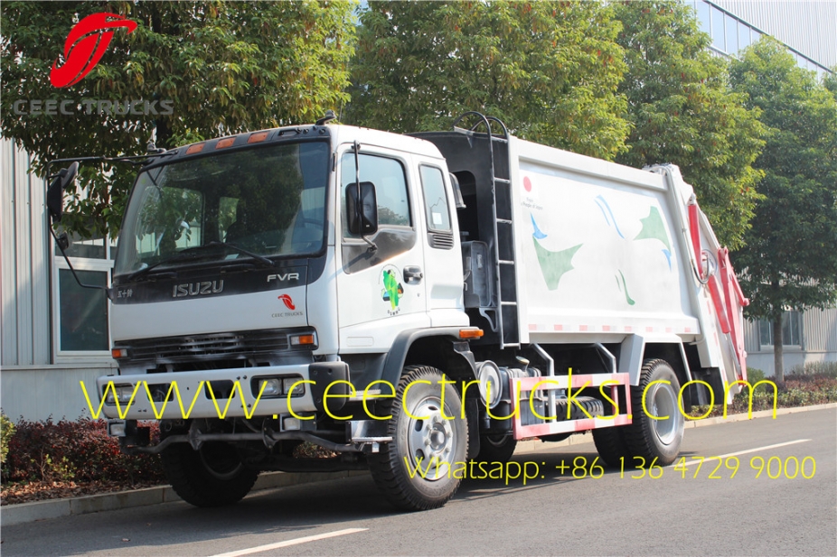 ISUZU 10000 liters refuse compression trucks low price