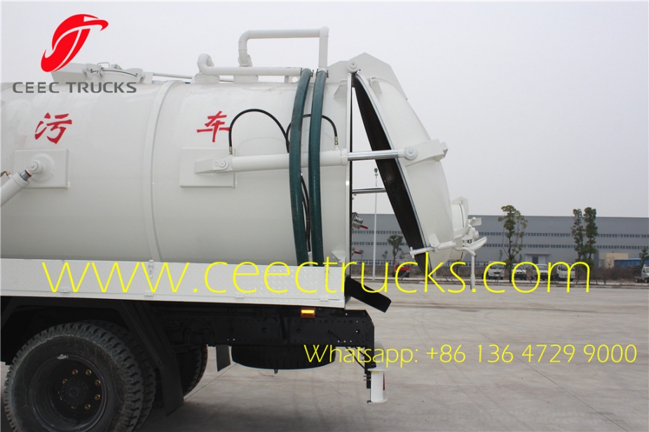 Dongfeng / ISUZU vacuum sewage suction truck 12cbm withe colour for UN