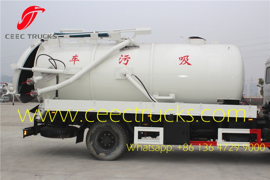 Dongfeng / ISUZU vacuum sewage suction truck 12cbm withe colour for UN