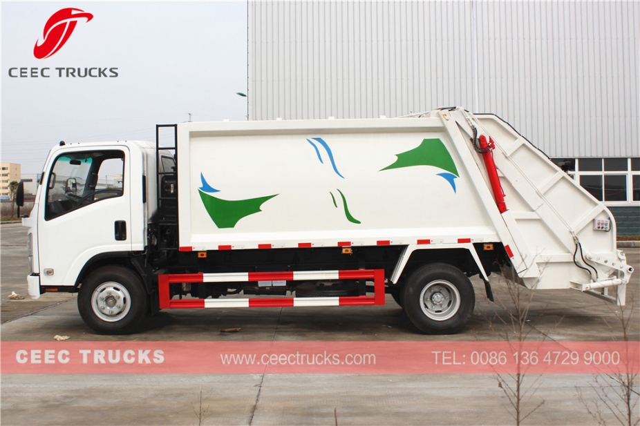 8000L garbage compactor truck ISUZU brand