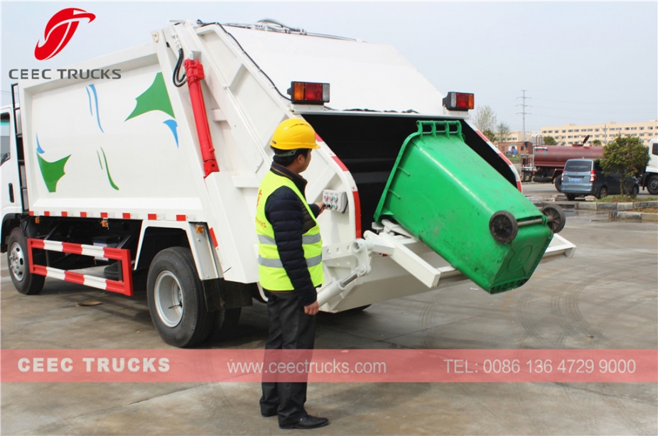 8000L garbage compactor truck ISUZU brand