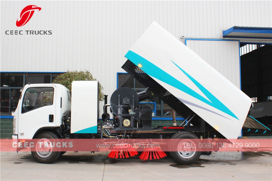 Best quality ISUZU 8000L road sweeper truck