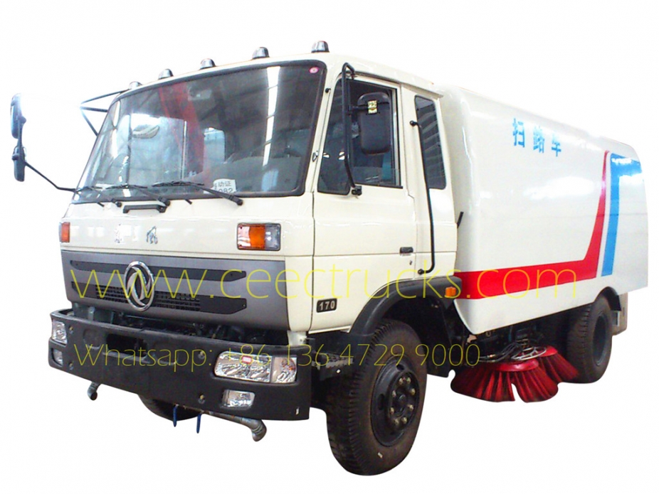 Camion spazzatrice stradale Dongfeng da 10.000 litri