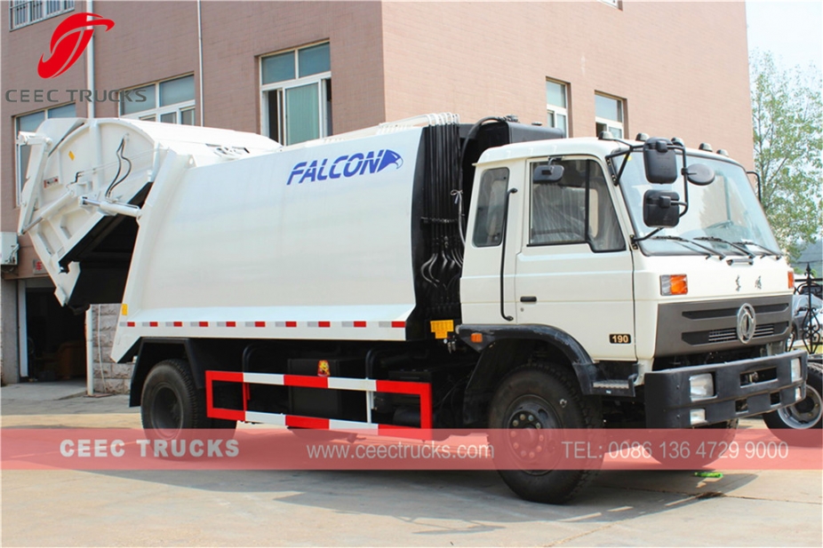 DongFeng 14 CBM waste compactor truck on sale