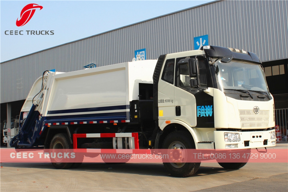 TOP quality FAW 12 CBM waste collection truck