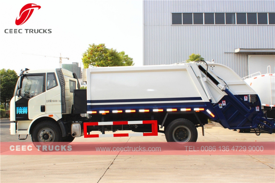 TOP quality FAW 12 CBM waste collection truck