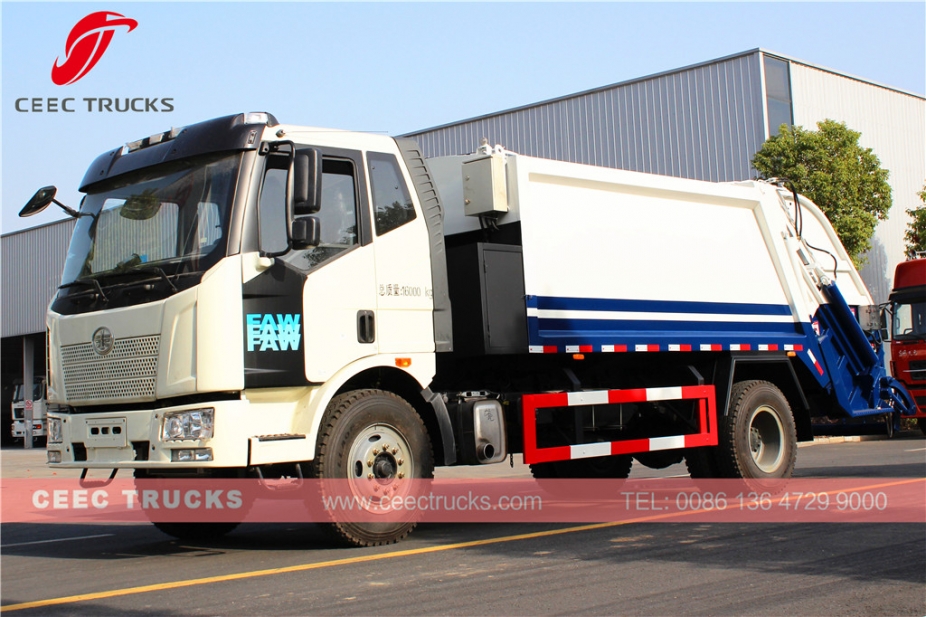 TOP quality FAW 12 CBM waste collection truck