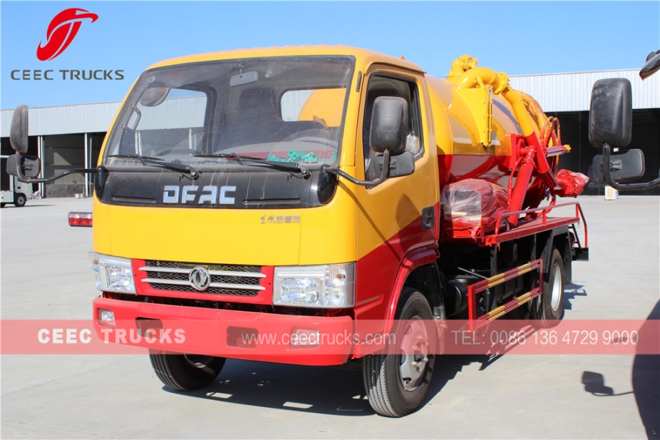 Camion con pompa di aspirazione settica Dongfeng da 4.000 litri