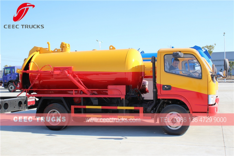 Camion con pompa di aspirazione settica Dongfeng da 4.000 litri