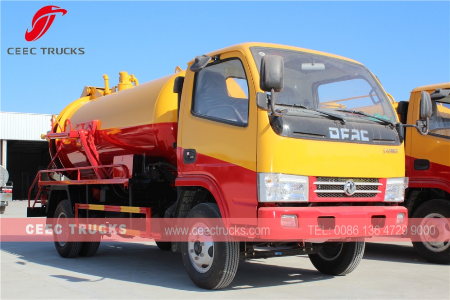 Camion con pompa di aspirazione settica Dongfeng da 4.000 litri