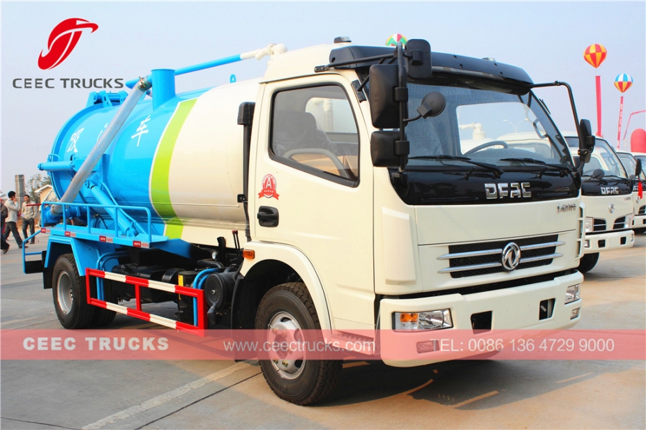 Autocarro aspirante Dongfeng da 8.000 litri Cesspool