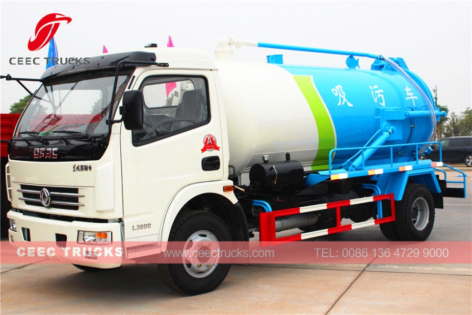 Autocarro aspirante Dongfeng da 8.000 litri Cesspool