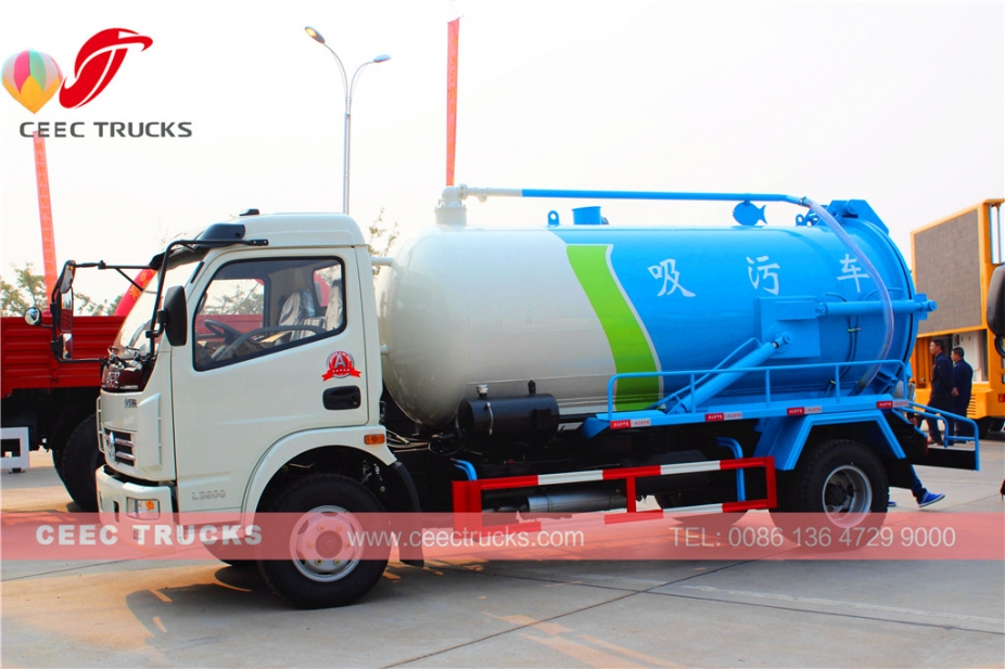 Autocarro aspirante Dongfeng da 8.000 litri Cesspool