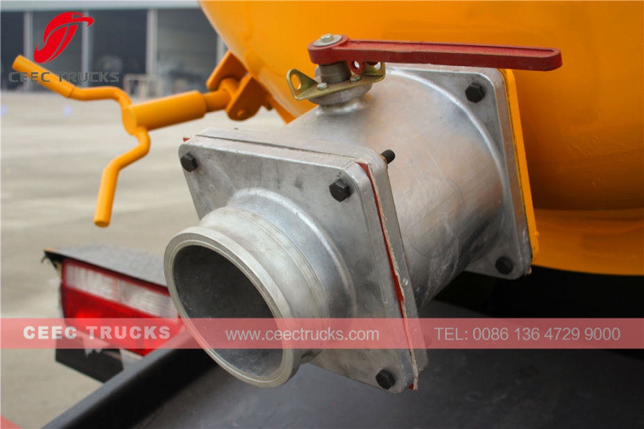 6CBM sewage suction tank truck