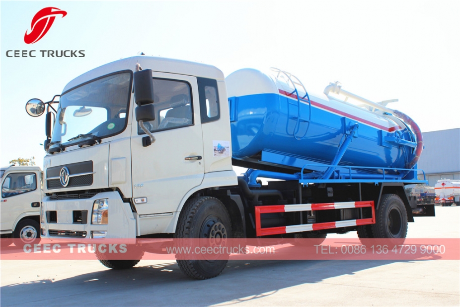 Camion per fognature sottovuoto Dongfeng da 10.000 litri