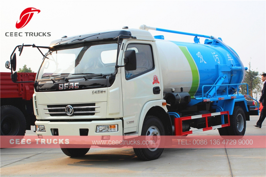 Autocarro aspirante Dongfeng da 8.000 litri Cesspool