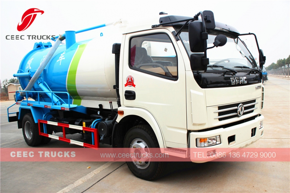 Autocarro aspirante Dongfeng da 8.000 litri Cesspool