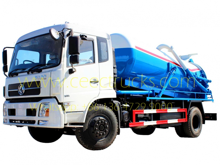 Camion per fognature sottovuoto Dongfeng da 10.000 litri