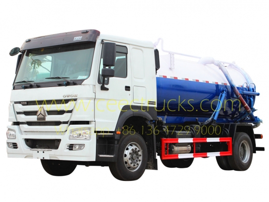 HOWO RHD model 10,000L vacuum sewer truck - CEEC Trucks