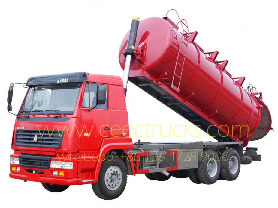 HOWO 18CBM cesspit emptier truck for sale - Camion CEEC