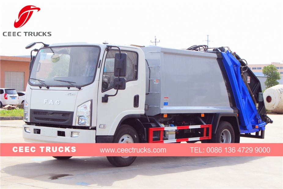 FAW 5000L refuse compactor truck