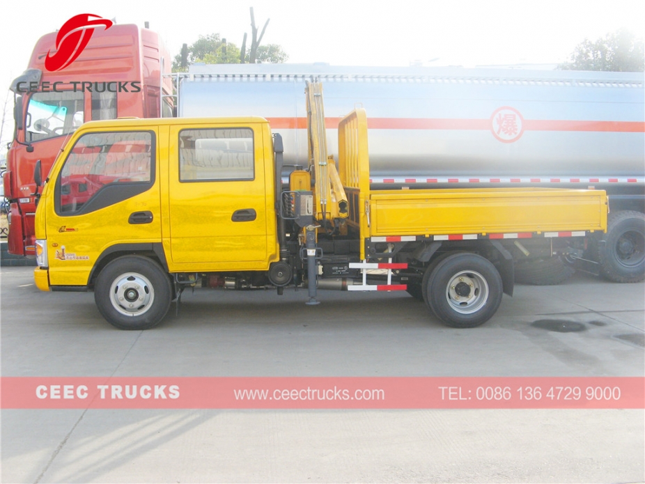 JAC brand 2 Tons knuckle crane trucks