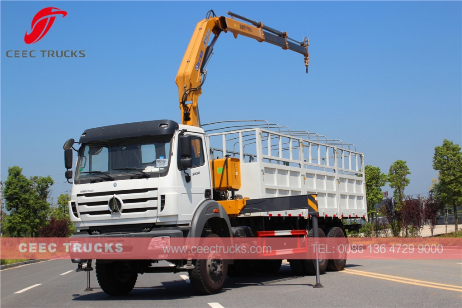 beiben 5 Tons knuckle crane mounted trucks for sale