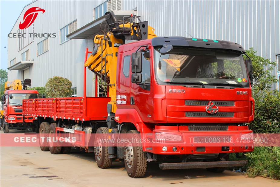 Dongfeng del camion con gru con braccio articolato da 25 T