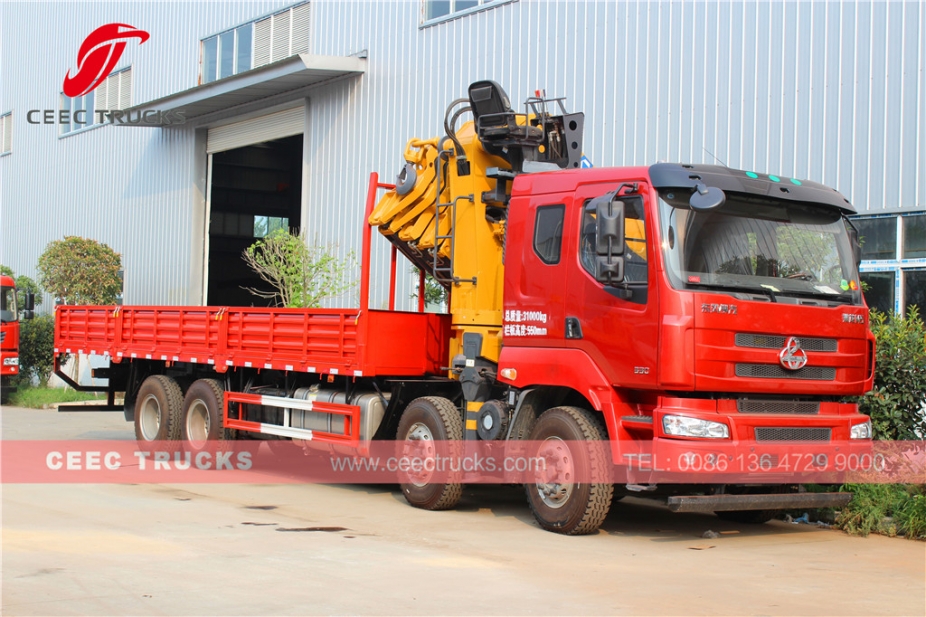 Dongfeng del camion con gru con braccio articolato da 25 T