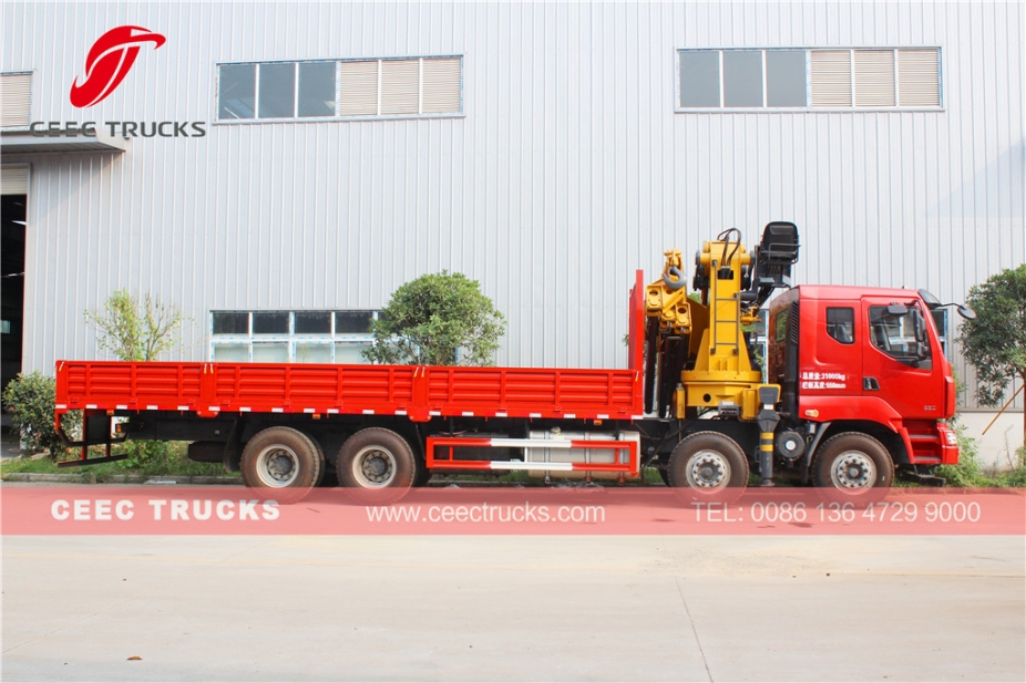 Dongfeng del camion con gru con braccio articolato da 25 T