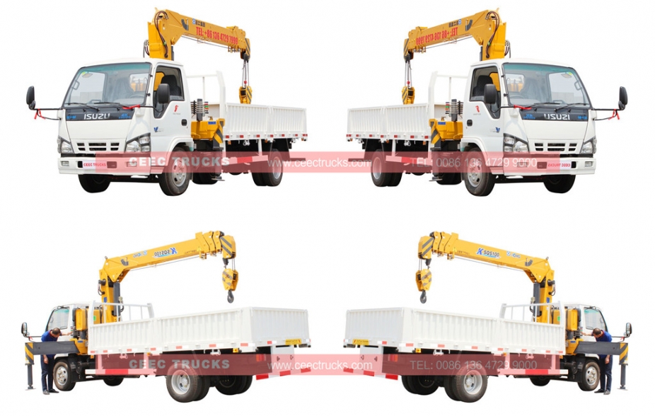 Best ISUZU 4 T truck mounted crane trucks