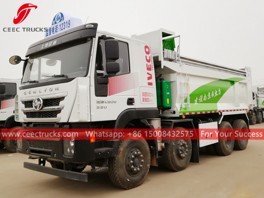 Autocarro con cassone ribaltabile 8x4 IVECO