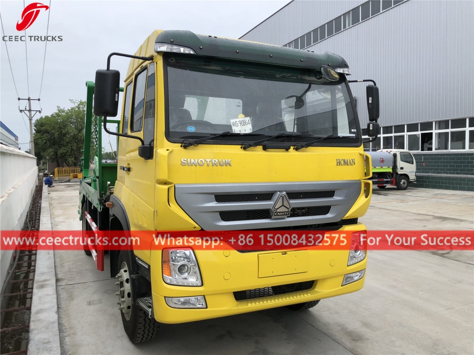 SINOTRUK 10CBM Skip Loader truck to Africa