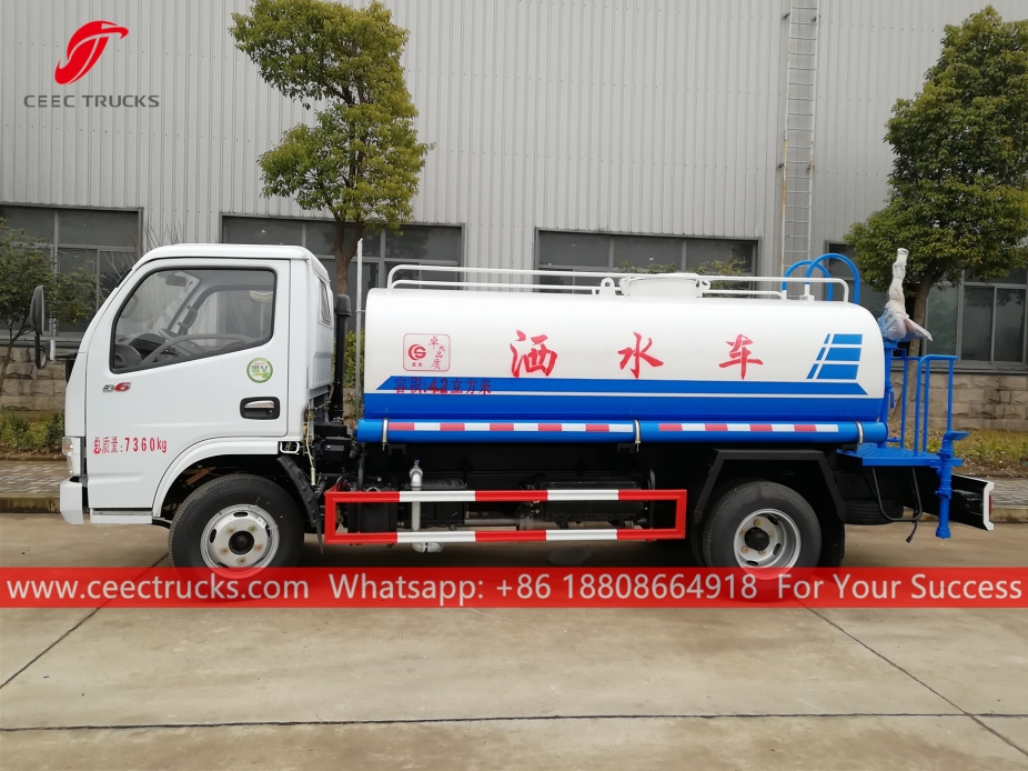 4 camion per il trasporto d'acqua CBM DONGFENG