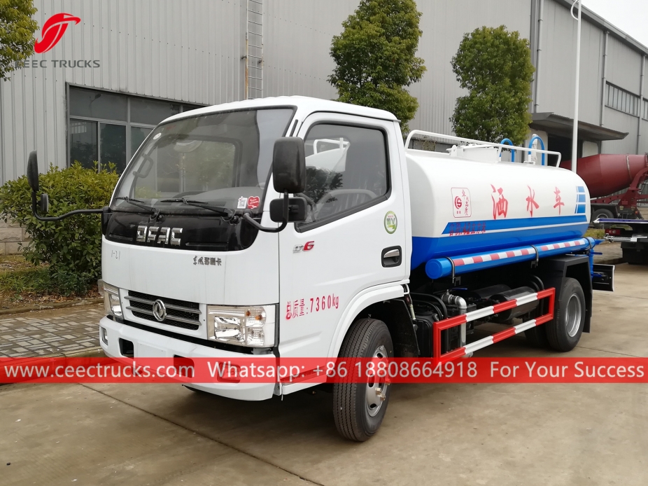 4 camion per il trasporto d'acqua CBM DONGFENG