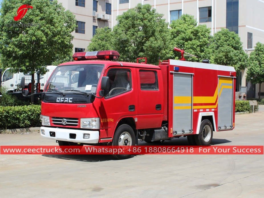 Camion dei vigili del fuoco con serbatoio dell'acqua da 2.000 litri DONGFENG