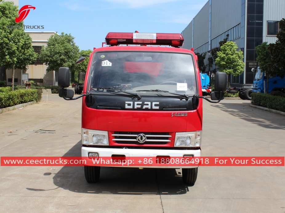 Camion dei vigili del fuoco con serbatoio dell'acqua da 2.000 litri DONGFENG