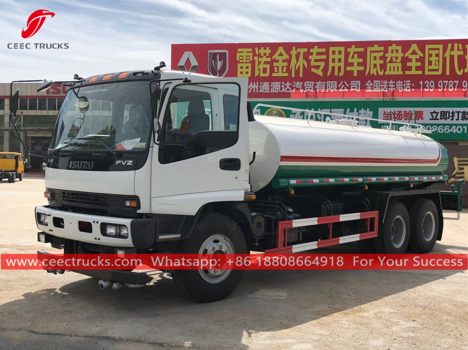 Camion per irrigazione ad acqua ISUZU 15CBM