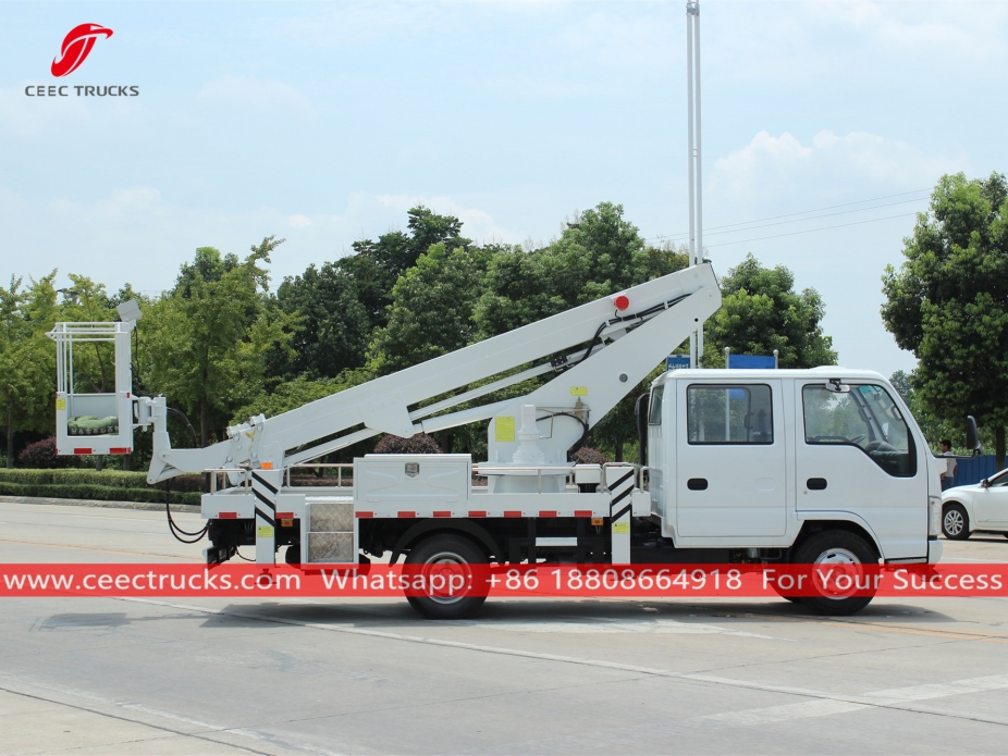 Camion con piattaforma aerea ISUZU da 16 m