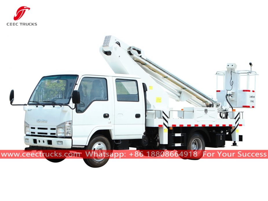 Camion con piattaforma aerea ISUZU da 16 m