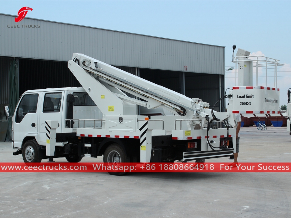 Camion con piattaforma aerea ISUZU da 16 m